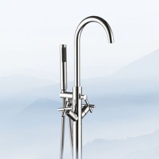 Напольный смеситель для ванны Swedbe Spira 4002 хром